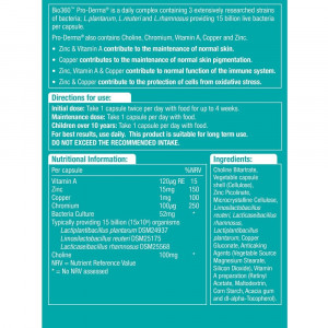 Pro-Derma Пробиотик за здрава кожа 15млрд. 60 капсули, Natures Aid - Img 4
