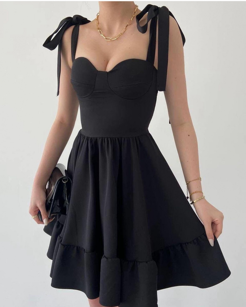 Rochie scurta bretele late