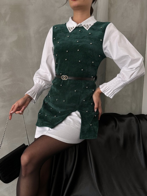 Camasa stil vesta cu accesoriu curea