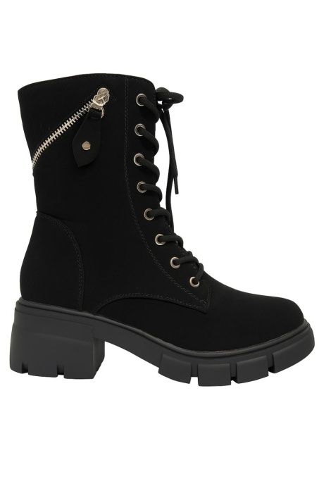 Ghete dama imblanite cu accesoriu fermoar - Img 1