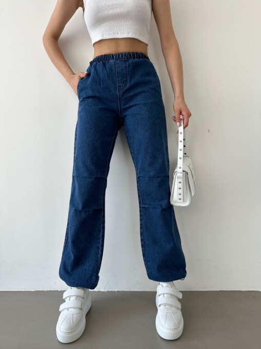 Blugi damă cu elastic la glezna - Img 1