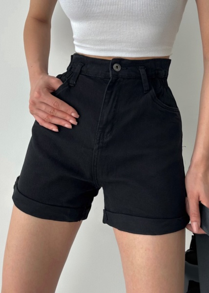 Blugi dama scurti cu elastic in talie
