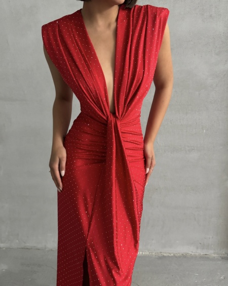 Rochie eleganta din licra cu strasuri