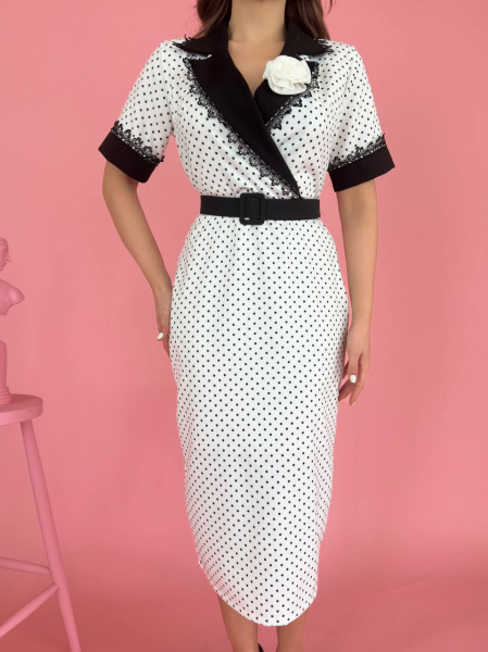 Rochie eleganta midi tip creion cu accesoriu curea