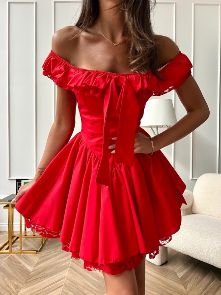 Rochie scurta bufanta baby doll