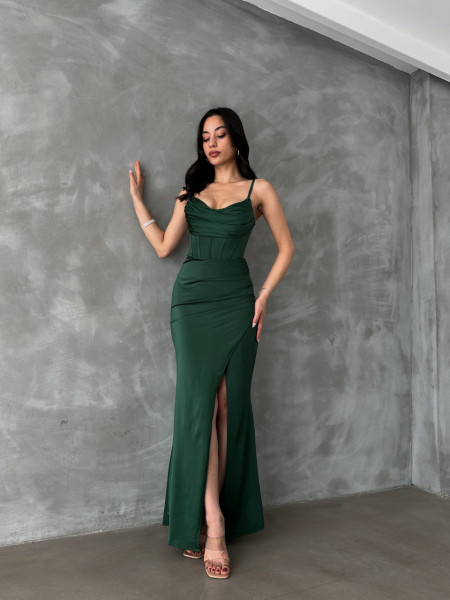 Rochie lunga cu Rochie eleganta din lycra lunga cu bretele