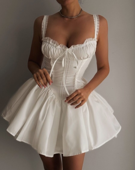 Rochie scurta bufanta baby doll