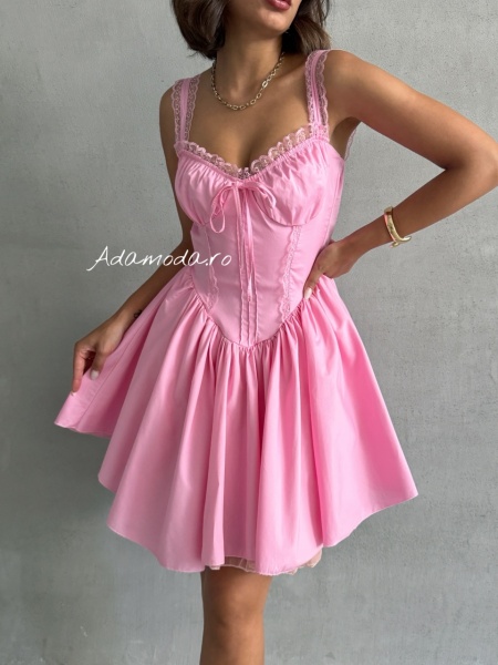 Rochie scurta bufanta baby doll