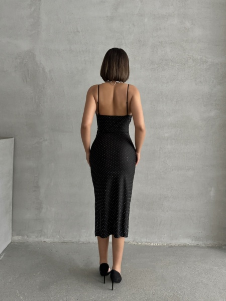 Rochie eleganta din lycra cu strasuri - Img 2