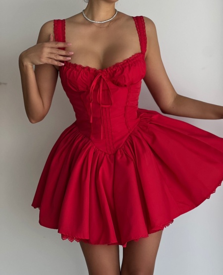 Rochie scurta bufanta baby doll