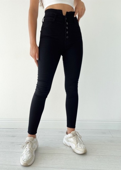 Blugi dama skinny cu nasturi - Img 2