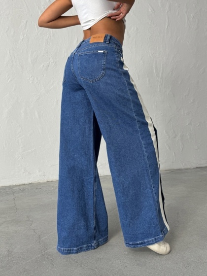 Blugi evazati cu capse - Img 7