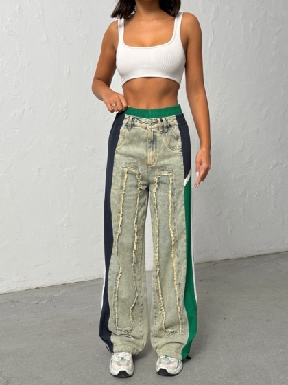 Blugi evazati cu fas - Img 2