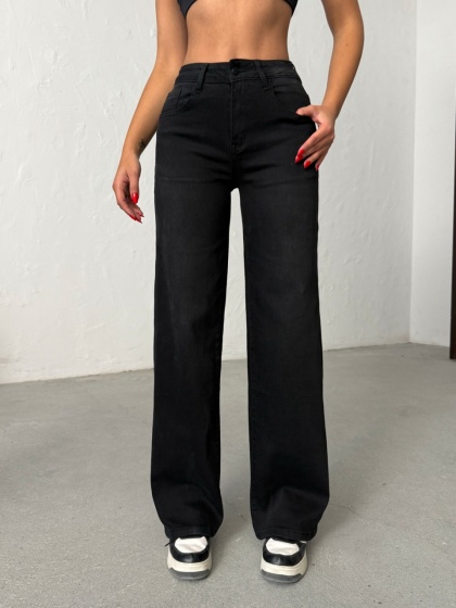 Blugi evazati cu rupturi la spate - Img 3