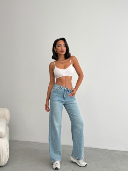 Blugi evazati elastici simpli - Img 6