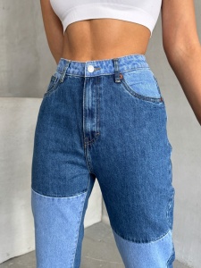 Blugi mom fit elastici in doua culori - Img 3