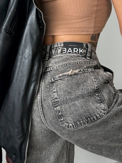 Blugi simpli cu croi larg - Img 4