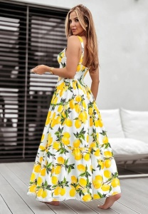 Rochie cu imprimeu de lamaie - Img 4