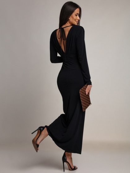 Rochie din Lycra cu decolteu V față-spate - Img 3