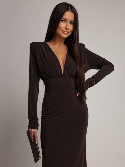 Rochie din Lycra cu decolteu V față-spate - Img 3