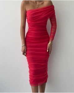 Rochie eleganta dama din tul - Img 2