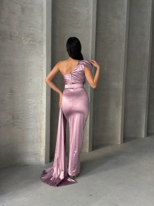 Rochie eleganta lunga cu accesoriu curea - Img 2