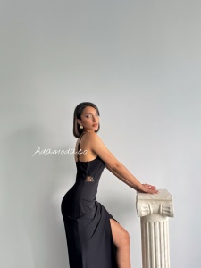 Rochie eleganta lunga cu strasuri tip sirena - Img 7