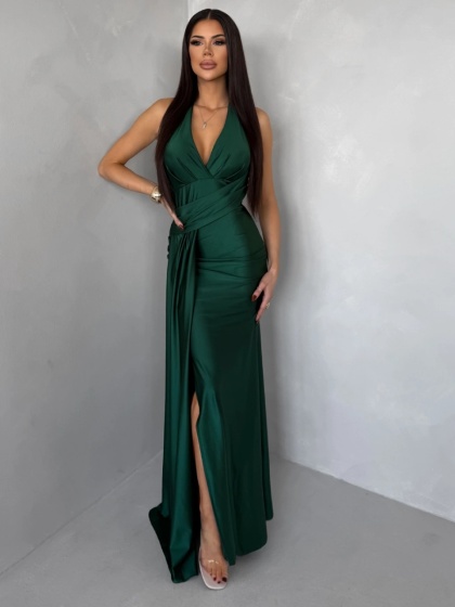 Rochie eleganta lunga din lycra - Img 2