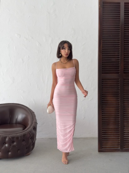 Rochie eleganta lunga din tull - Img 7