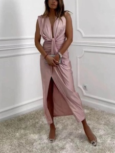 Rochie eleganta midi din lycra - Img 2