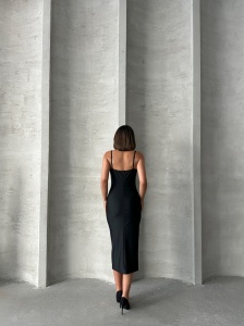 Rochie eleganta midi pe corp cu aplicatii - Img 7