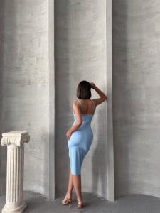 Rochie eleganta scurta cu aplicatii din strasuri - Img 2