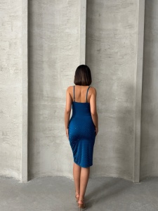 Rochie eleganta scurta cu aplicatii din strasuri - Img 2