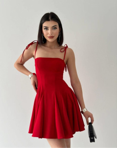 Rochie eleganta scurta cu bretele - Img 2