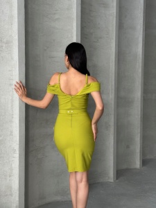 Rochie eleganta scurta cu lantisoare - Img 2