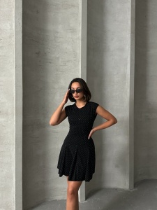 Rochie eleganta scurta cu strasuri - Img 2