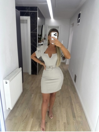 Rochie scurta cu accesoriu curea - Img 3