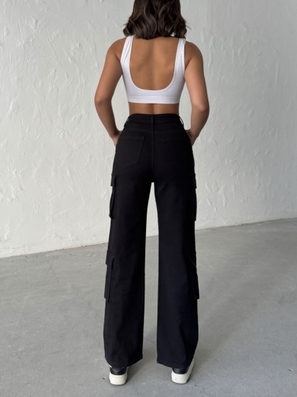 Blugi cargo elastici - Img 5