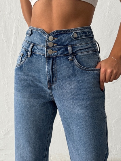 Blugi dama cu talie inalta - Img 7