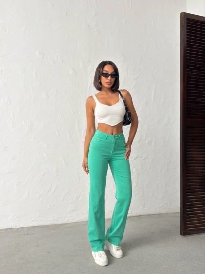 Blugi drepti elastici simpli - Img 4