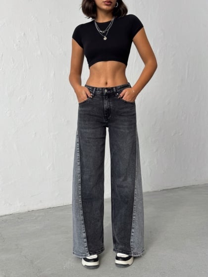 Blugi evazati in doua nuante - Img 4