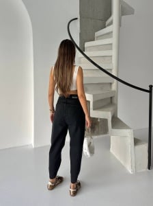 Blugi mom fit cu tiv ajustabil - Img 4