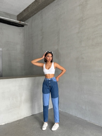 Blugi mom fit in doua culori - Img 6