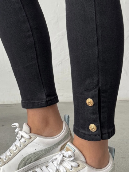 Blugi skinny elastici cu accesoriu nasturi - Img 7