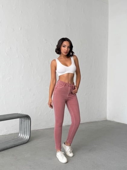 Blugi skinny elastici simpli - Img 6