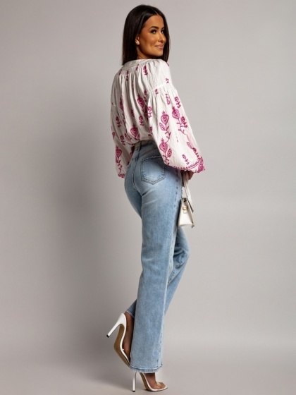 Blugi wide leg elastici - Img 2