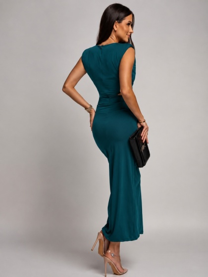 Rochie eleganta din lycra cu accesoriu in talie - Img 3