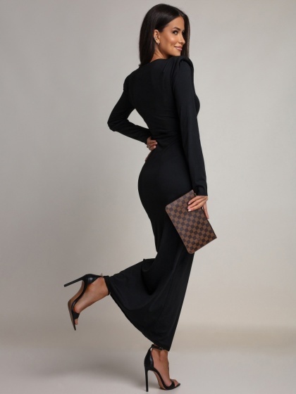 Rochie elegantă din lycra, cu detaliu metalic - Img 2
