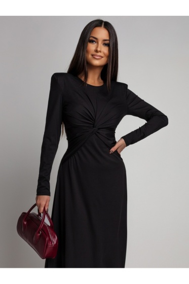 Rochie eleganta din lycra cu maneci lungi - Img 4