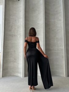 Rochie eleganta lunga cu detaliu transparent - Img 5